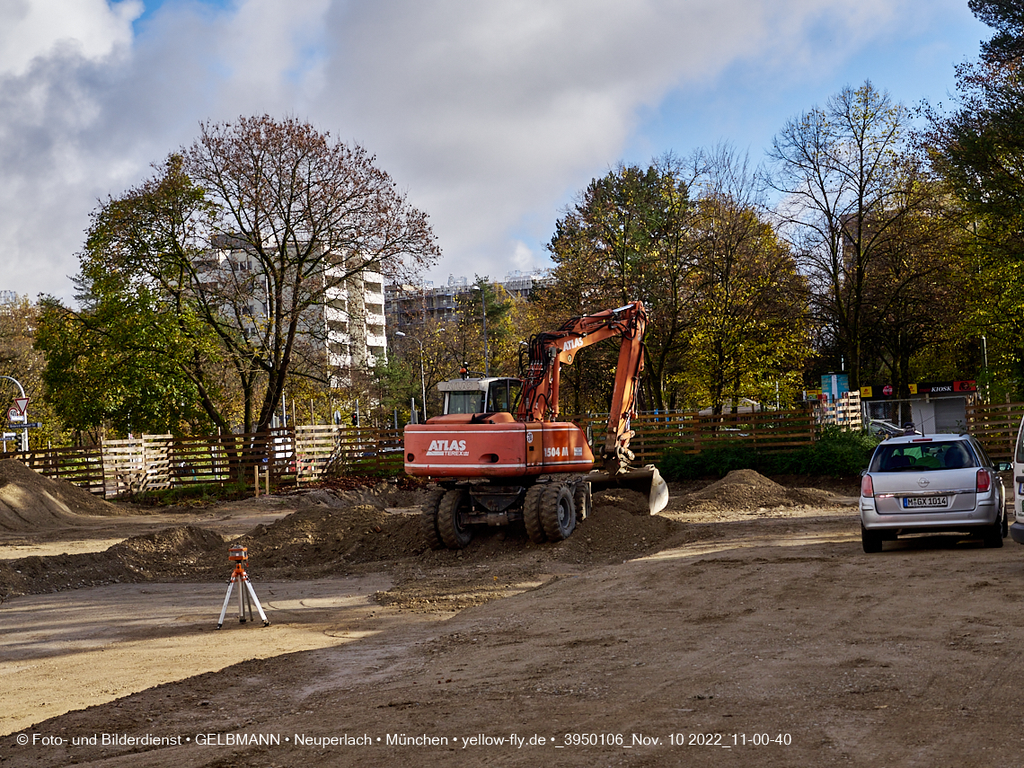 10.11.2022 - Baustelle an der Quiddestraße Haus für Kinder in Neuperlach